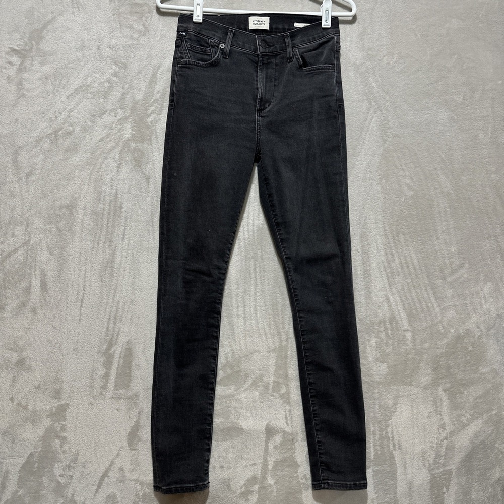 Citizens Of Humanity COH Women's 26 Black Rocket Ankle High Rise‎ Skinny Denim